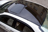 汽车仿全景天窗膜 车顶膜高黑亮光改色膜贴纸3层带导气槽贴膜