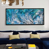 星川抽象客厅沙发背景墙装饰画油画挂画壁画现代卧室玄关有框风颜