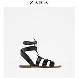 ZARA 女鞋 系带平跟凉鞋 12608101040