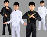 儿童中山装表演服 学生五四青年装男童 民国学生装 演出摄影服装