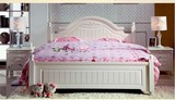 公主白色橡木床：1.5m/1.8米韩式田园公主床双人床 婚床 简约现代