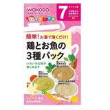 日本和光堂wakodo婴幼儿童鸡肝蔬菜米粉米糊7个月起6盒起包邮