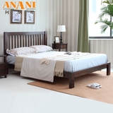 阿纳尼 纯实木床进口水曲柳双人床1.21.5米1.8米环保美式卧室家具