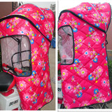 婴幼儿童加大自行车折叠座椅雨棚电动瓶车后置雨篷宝宝保暖蓬棉棚