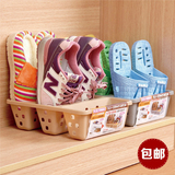 日本进口鞋架 塑料鞋子收纳盒 宿舍神器鞋柜整理架 立式简易鞋盒