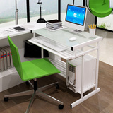 爱尚书亚电脑桌 台式家用书桌现代简约简易环保钢木写字台 办公桌