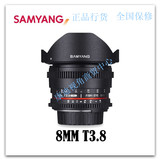 SAMYANG（三阳）电影镜头 8mm T3.8 鱼眼APS-C画幅手动佳能口镜头