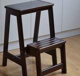 a多功能折叠楼梯子凳子椅子两用家用爬字梯子三步实木梯子