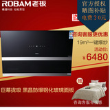 【总部】Robam/老板CXW-200-26E9黑色钢化玻璃大吸力侧吸油烟机