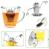 茶具Robot不锈钢茶漏机器人泡茶器 茶叶过滤网器红茶滤茶器茶包