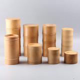 竹筒便携茶叶罐 旅行 密封竹制包装 木茶叶桶 精致大小号茶叶盒子