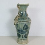 古董古玩收藏一元拍青花瓷海捞瓷摆件景德镇 瓷器　花瓶