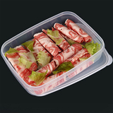 FaSoLa厨房塑料加厚长方形食品保鲜收纳盒 冰箱冷藏食品密封盒子