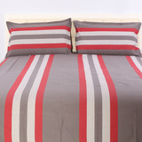 品牌全棉双人床品三件套 1.8床纯棉加密加厚手工老粗布床单枕套