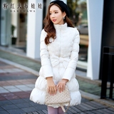 超薄羽绒服女粉红大布娃娃2016冬装韩版修身时尚白鸭绒女式羽绒服