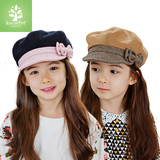 包邮新款韩版儿童礼帽宝宝帽子秋冬季男童女童爵士帽鸭舌帽棒球帽