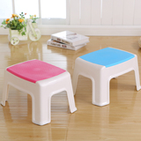 塑料凳子加厚型儿童矮凳浴室凳方凳小板凳换鞋凳成人凳脚凳收纳凳