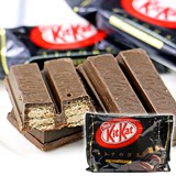 日本进口零食饼干雀巢Nestle kitkat 纯黑巧克力夹心威化13枚2326
