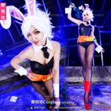 兔子装动漫cosplay英雄联盟LOL锐雯 兔女郎兔女装黑色连体仿皮ds