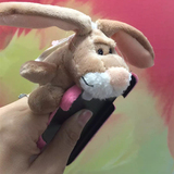 苹果iPhone6S/6plus毛绒公仔手机壳卡通长颈鹿可爱爆牙兔子保护套