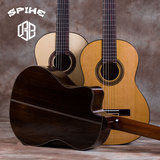 斯派克SC系列单板吉他39寸古典吉他 单板电箱缺角古典吉他玫瑰木