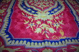 印度克什米尔手工刺绣地毯丝绸地毯75*115
