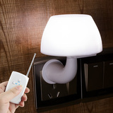 奶灯床头灯插电LED遥控光控声控开关儿童房蘑菇小夜灯卧室节能喂