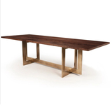 老榆木实木大板餐桌 北欧极简原木茶桌 书桌 实木家具 包邮