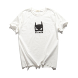 夏季Q版蝙蝠侠印花短袖t恤男日系青少年学生简约修身纯棉打底衫潮