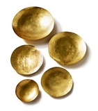 Tom Dixon Form Bowl黄铜金箔碗装饰碟5件套装