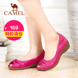 【特价清仓】camel骆驼女鞋浅口牛皮甜美单鞋休闲女鞋舒适单鞋