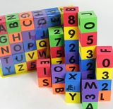 斯尔福启蒙数字字母泡沫积木1-2-3-6周岁小孩儿童开发益智玩具