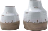 欧式复古古典乡村风陶瓷做旧双色装饰花瓶家居饰品电视柜玄关摆件