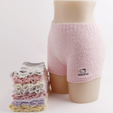 4条包邮 新奇特 日式珊瑚绒 加厚保暖内裤 生理  孕妇女内裤