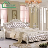 欧式床双人床奢华皮床法式床公主床婚床1.8米高箱床储物大床