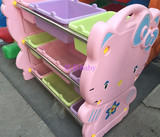 KT猫幼儿园塑料玩具柜收纳架 儿童玩具储物置物架整理架超大特价