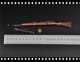 【奇趣玩具】1:6 二战德军兵人模型 98K步枪+刺刀+弹夹 金属实木