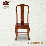 兰福红木家具 缅甸花梨椅子 明清古典蝙蝠餐椅 中式实木餐椅
