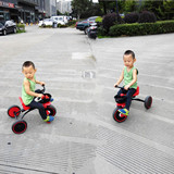 儿童三轮车宝宝小孩手推折叠脚踏带斗学步自行车1-2-3-4-5岁玩具