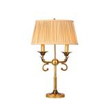 美式双头黄铜全铜台灯 现代创意装饰欧式别墅客厅书房卧室床头灯