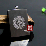 藏传佛教法器用品 精美 钛钢不锈钢 唐卡嘎乌盒 如意法王 吊坠