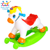 汇乐987摇马儿童木马摇椅婴幼儿带音乐四轮滑行两用塑料玩具1-3岁