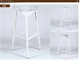 现代时尚简约创意吧台椅 个性几何高脚椅 特色铁艺酒吧椅高凳子