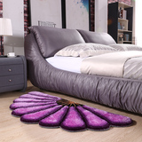 田园风3D半圆花朵地毯扇形地毯电脑椅垫床边地毯玄关地毯地垫包邮