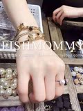 韩国东大门代购 新款最火设计师珍珠多层手链香香风手镯手链潮