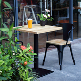 冷饮店套件咖啡厅桌椅组合实木创意西餐厅奶茶甜品店休闲酒吧时尚