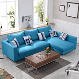 中小户型客厅转角布艺沙发组合北欧宜家风格沙发 可拆洗沙发 组装