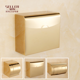 金色不锈钢卫生间加长厕纸盒纸巾架纸巾盒厕所卫生纸盒防水手纸盒