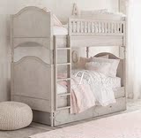 美式实木儿童床上下床高低床母子床法式双层床北欧1.5 1.2米组合