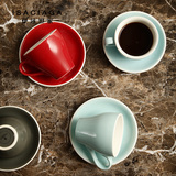 伊莎世家 美式现代简约陶瓷咖啡杯两件套水杯奶茶杯情侣杯马克杯